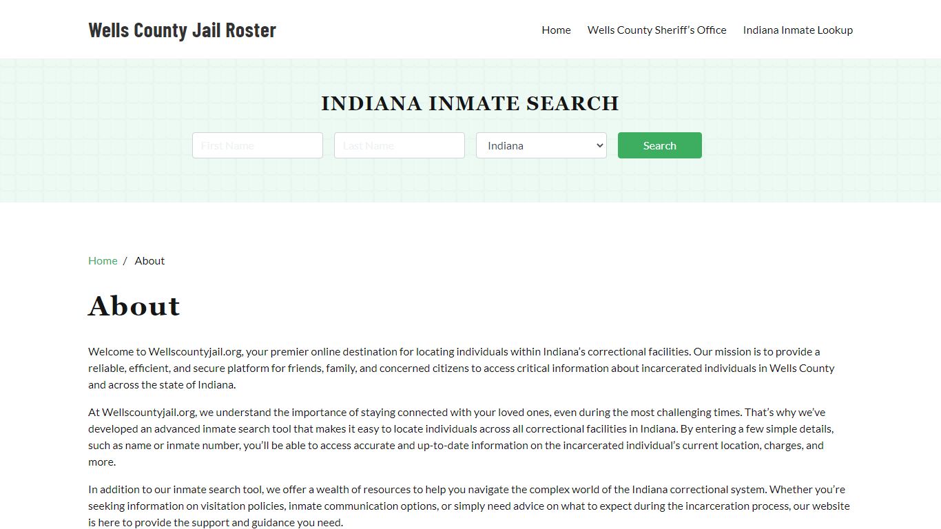 Indiana Inmate Search